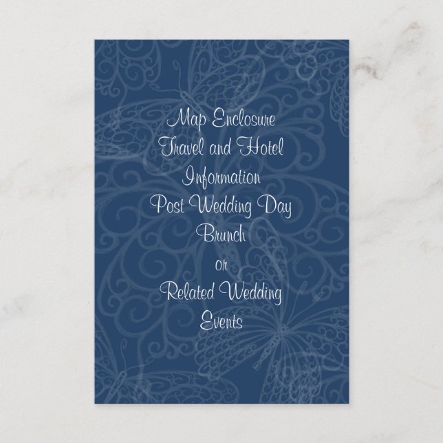 Tarjeta de clausura de mariposa filigrí en Verde a (Anverso)