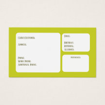 Tarjeta de cliente