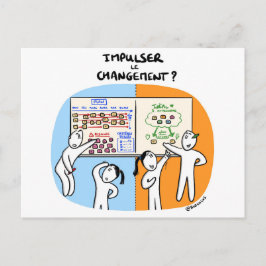 Tarjeta de coaching “cómo impulsar el cambio "