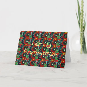 Tarjeta de Cobija de Navidad Cálida y Maravillosa