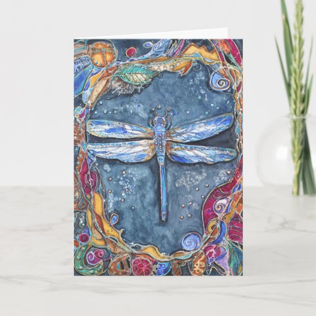 Tarjeta de cobre de la libélula de PMACarlson (Anverso)