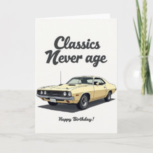 Tarjeta de Coche Clásico Dulce