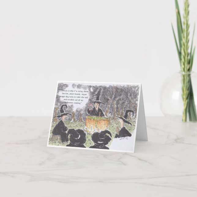 Tarjeta de cocina de Halloween (Anverso)