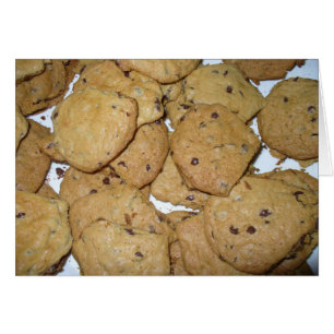 Tarjeta de cocina para harina de avena de chocolat
