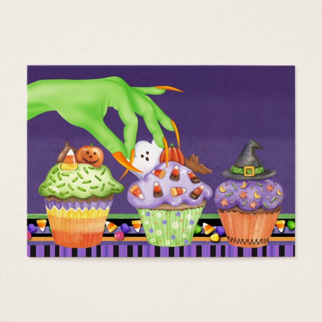 Tarjeta de cocina para pasteles de Halloween - SRF (Frente)