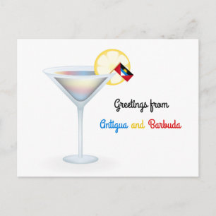 Tarjeta de cóctel de Antigua y Barbuda