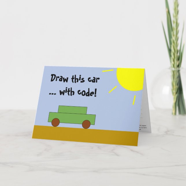 Tarjeta de codificación para niños (programa JavaS (Anverso)