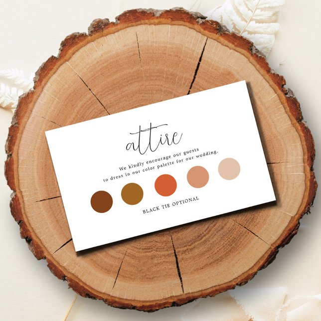 Tarjeta de código de vestimenta elegante para ropa (Subido por el creador)