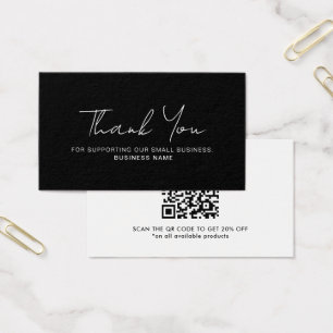 Tarjeta de código QR de descuento