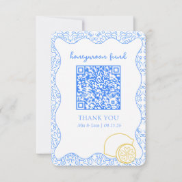 Tarjeta de código QR de la Dolce Vita Amalfi Honey