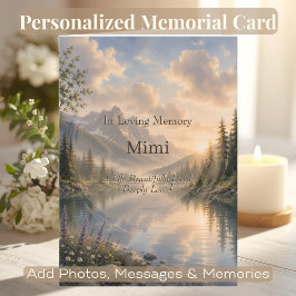 Tarjeta de código QR de memorial personalizada | Q