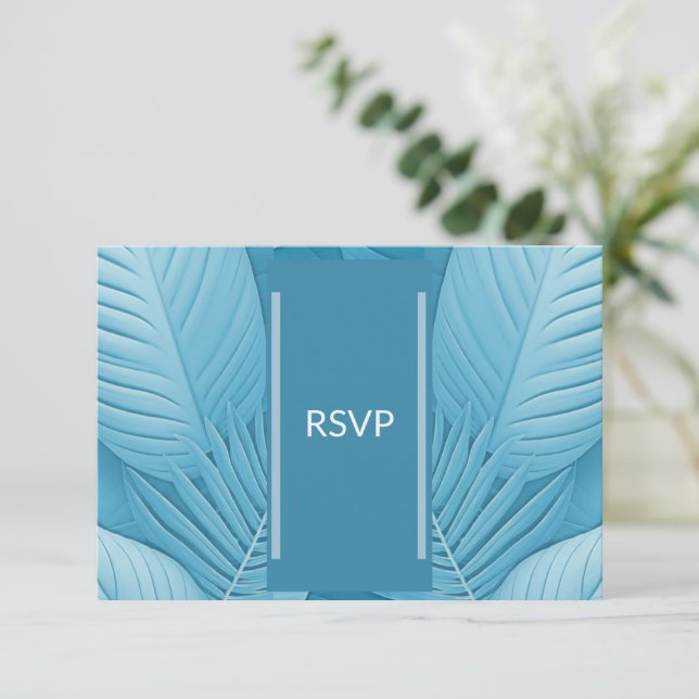 Tarjeta de código QR de respuesta RSVP de boda (Anverso de pie)