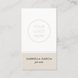 Tarjeta de código QR del logotipo comercial neutro