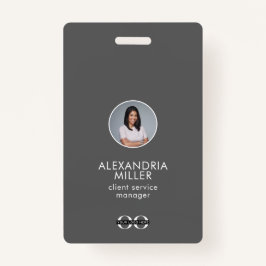 Tarjeta de código QR para fotografía simple de emp