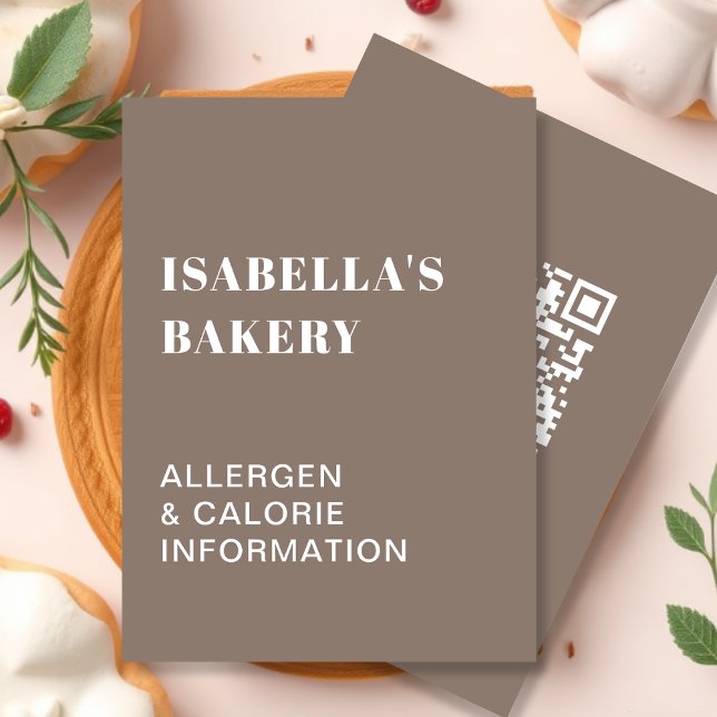 Tarjeta de código QR para información sobre alergí (Subido por el creador)