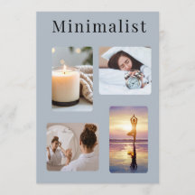 Tarjeta de Colaje de Fotos Minimalista Estética pa