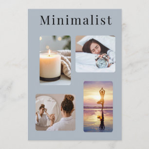 Tarjeta de Colaje de Fotos Minimalista Estética pa