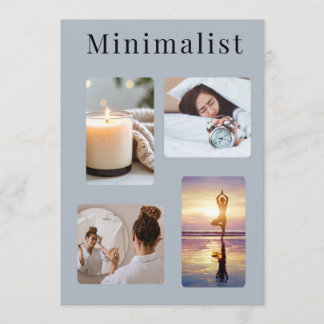 Tarjeta de Colaje de Fotos Minimalista Estética pa