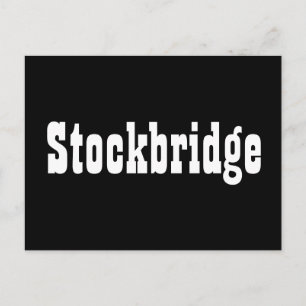 Tarjeta de colección de autógrafos de Stockbridge