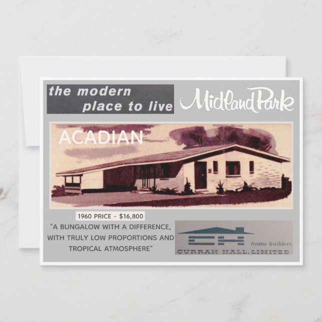 Tarjeta de colección de modelos Midland Park House (Anverso)