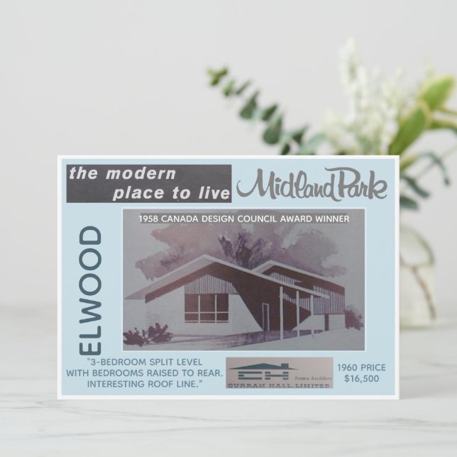 Tarjeta de colección de modelos Midland Park House (Anverso de pie)