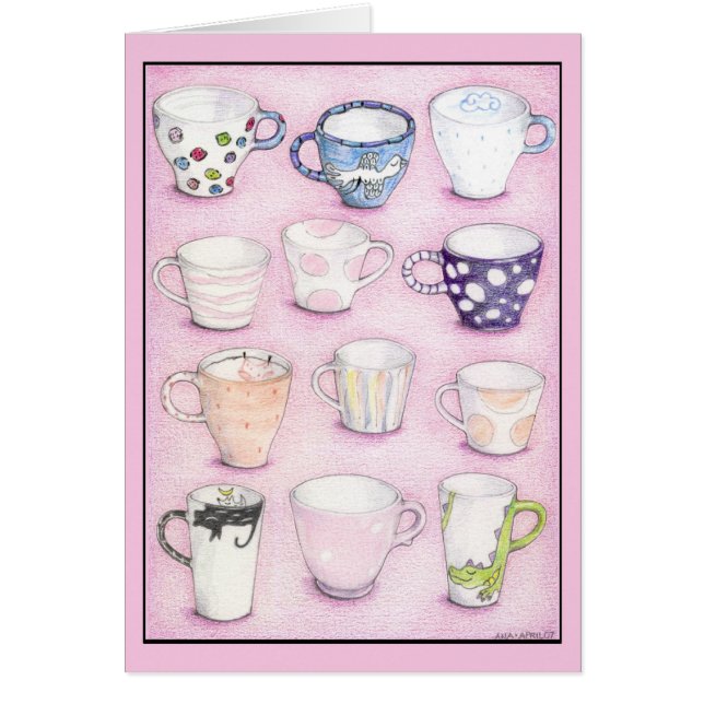 Tarjeta de colección rosa (Frente)