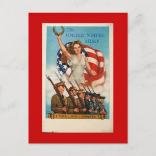Tarjeta de coleccionistas WW1 1917 US PROPAGANDA