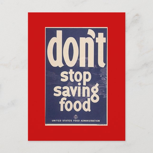 Tarjeta de coleccionistas WW1 1917 US PROPAGANDA (Anverso)