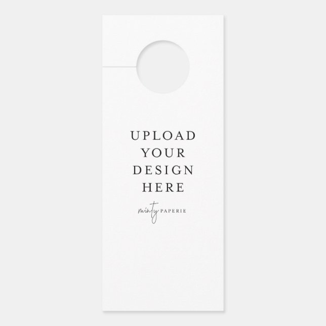 Tarjeta de colgador de puerta (Anverso)