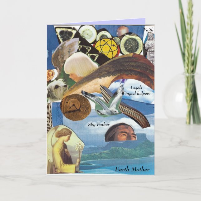 Tarjeta de collage Angels Guides Soul Path (Anverso)