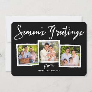 Tarjeta de Collage de fotos clásica de saludos de 