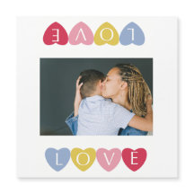 Tarjeta de collage de fotos de amor personalizada