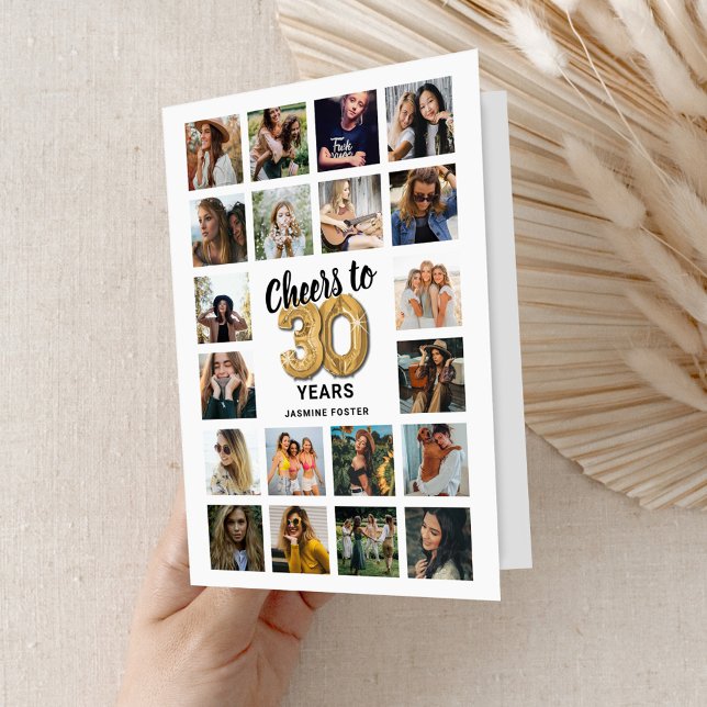 Tarjeta de collage de fotos de cumpleaños número 3 (Subido por el creador)