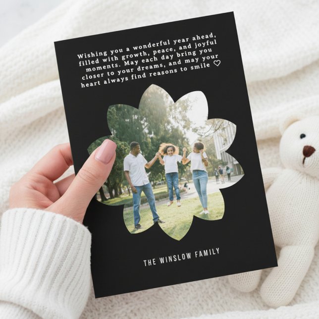 Tarjeta de Collage de Fotos de Feliz Año Nuevo Mod (Subido por el creador)