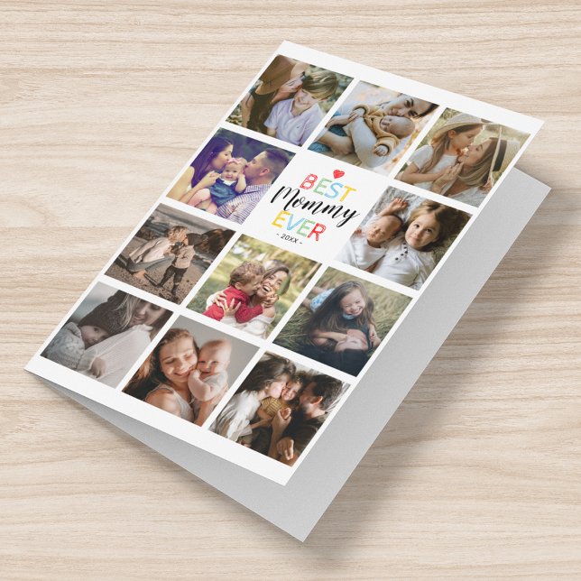 Tarjeta de Collage de fotos del Día de la Madre Fe (Subido por el creador)