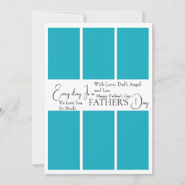 Tarjeta de Collage de fotos del Día del Padre pers