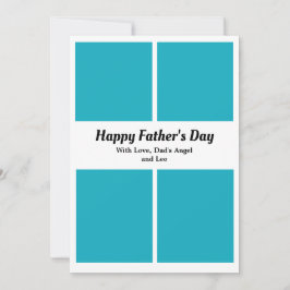 Tarjeta de Collage de fotos del Día del Padre pers