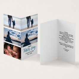 Tarjeta de Collage de fotos Feliz Día del Padre