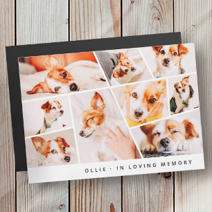 Tarjeta de Collage de fotos sencilla de 9 mascotas