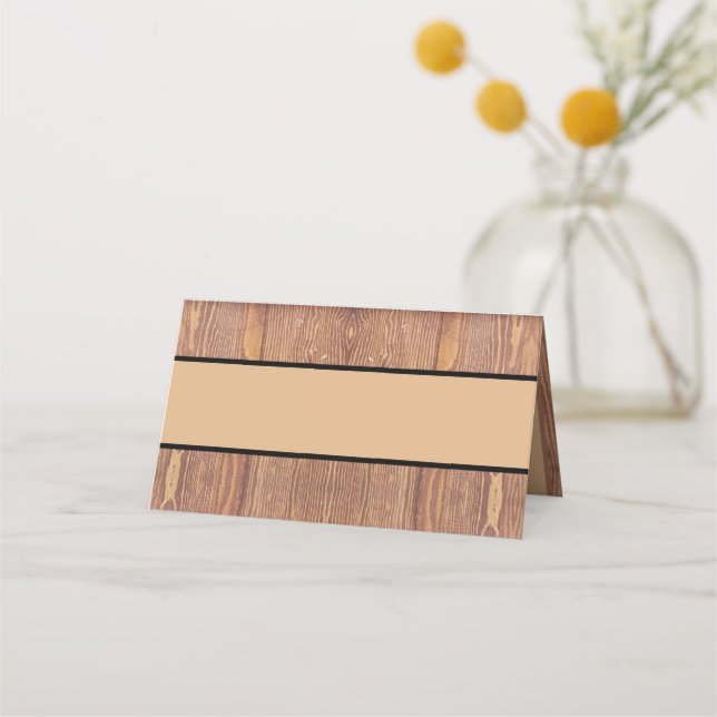 Tarjeta de colocación de paneles de madera (Anverso)