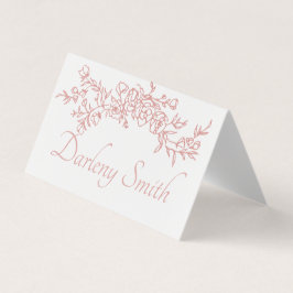 Tarjeta de colocación simple Minimalista