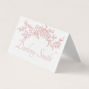 Tarjeta de colocación simple Minimalista