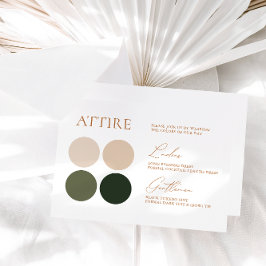Tarjeta de color Green & Champagne Boda