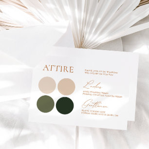 Tarjeta de color Green & Champagne Boda