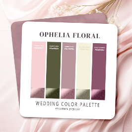 Tarjeta de color Ophelia Dusty Mauve Boda