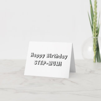 Tarjeta de color, tarjeta de padrastro feliz de cu