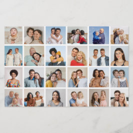 Tarjeta de color/volante editable de 24 Collages d