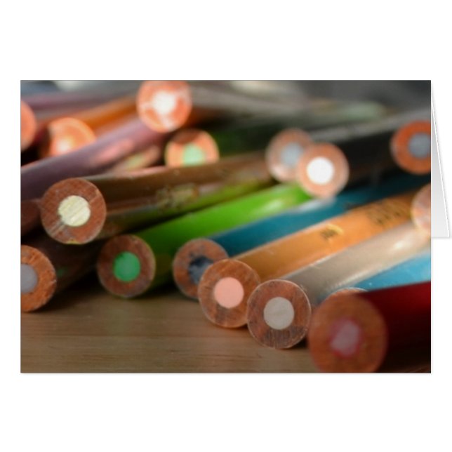 Tarjeta de colores creativos (Anverso (Horizontal))
