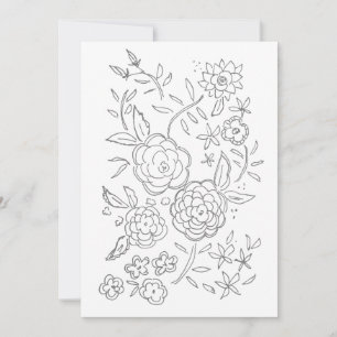 Tarjeta de colores para adultos de Valentine Rosa 