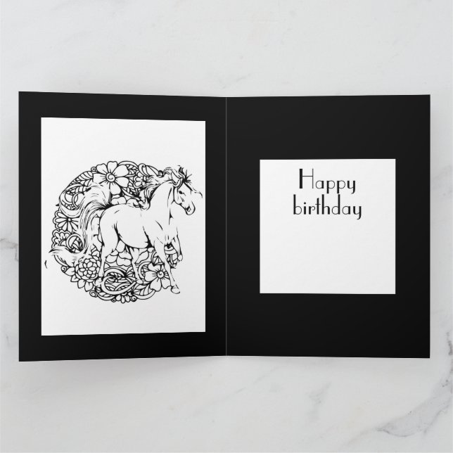 Tarjeta de colores para adultos feliz cumpleaños f (Interior)